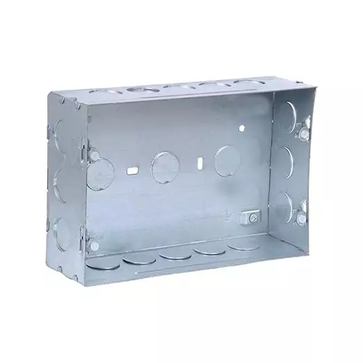 Goldmedal Eco Flush Mount Gang Box 12 M Galvanized 209x130x60 mm Chrome, 311207