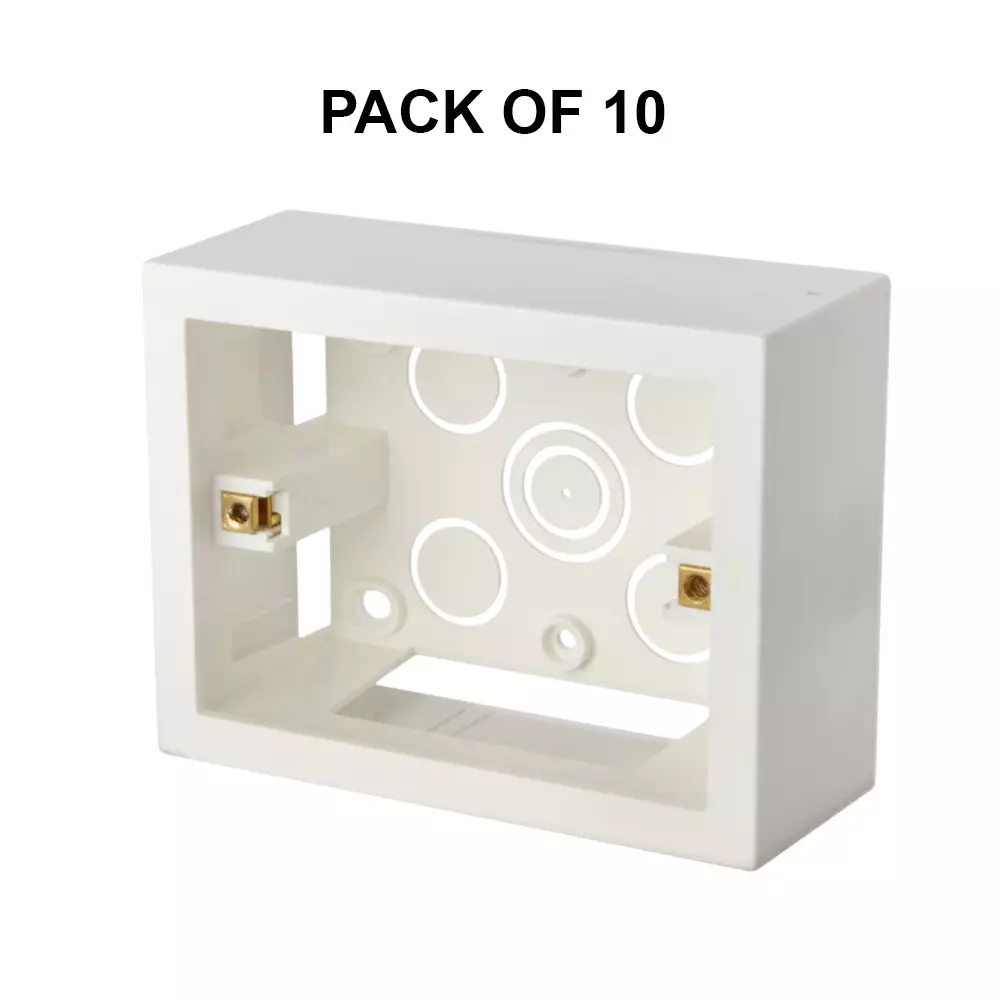 K9 Pro Safe Acura Surface Box 3 Modular White, 7002 (Pack of 10)
