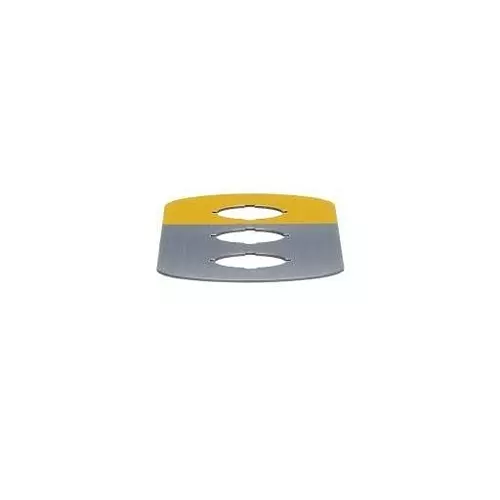 ABB Legend Plate Legend Plate Aluminum Material Silver, Yellow, MA6-1007