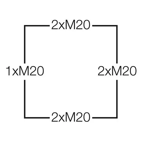 Hensel Cable Junction Box with Terminal 1.5 - 2.5 sq.mm Black IP68 Protection 93x93x62 mm, WP0202B (Pack of 5 Pcs)