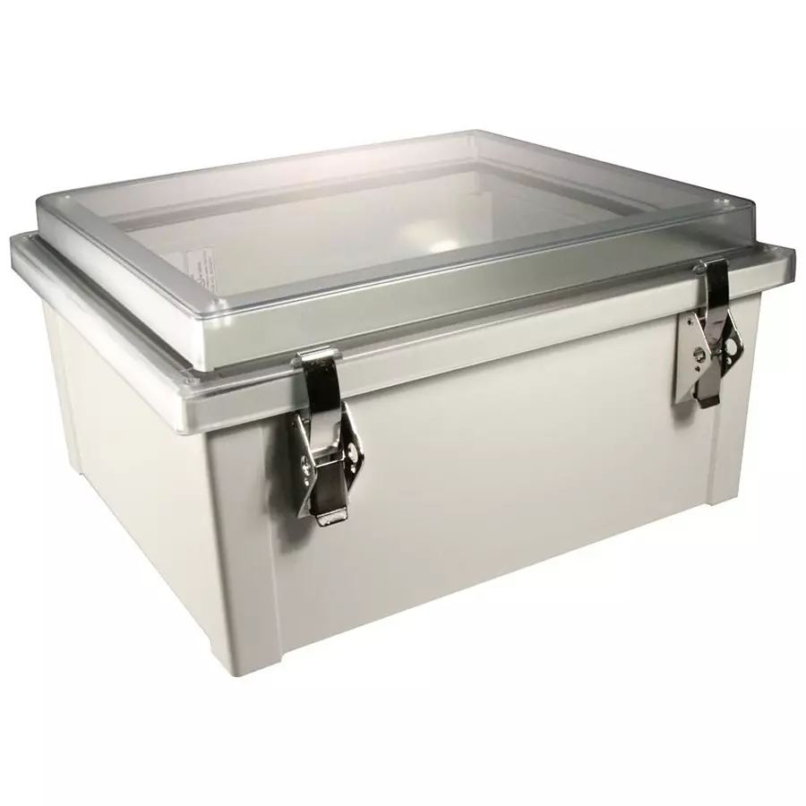 FIBOX Enclosure Junction Box Polycarbonate Grey, AR12106CHSSLT