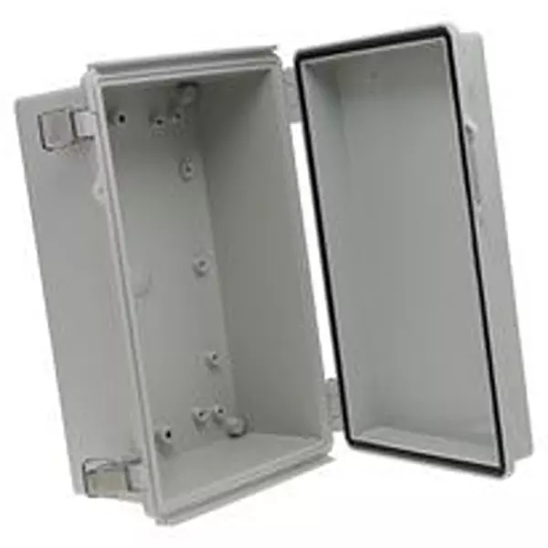 BUD INDUSTRIES Enclosure, Multipurpose, Pc/Gfr, Gray, PTQ-11045