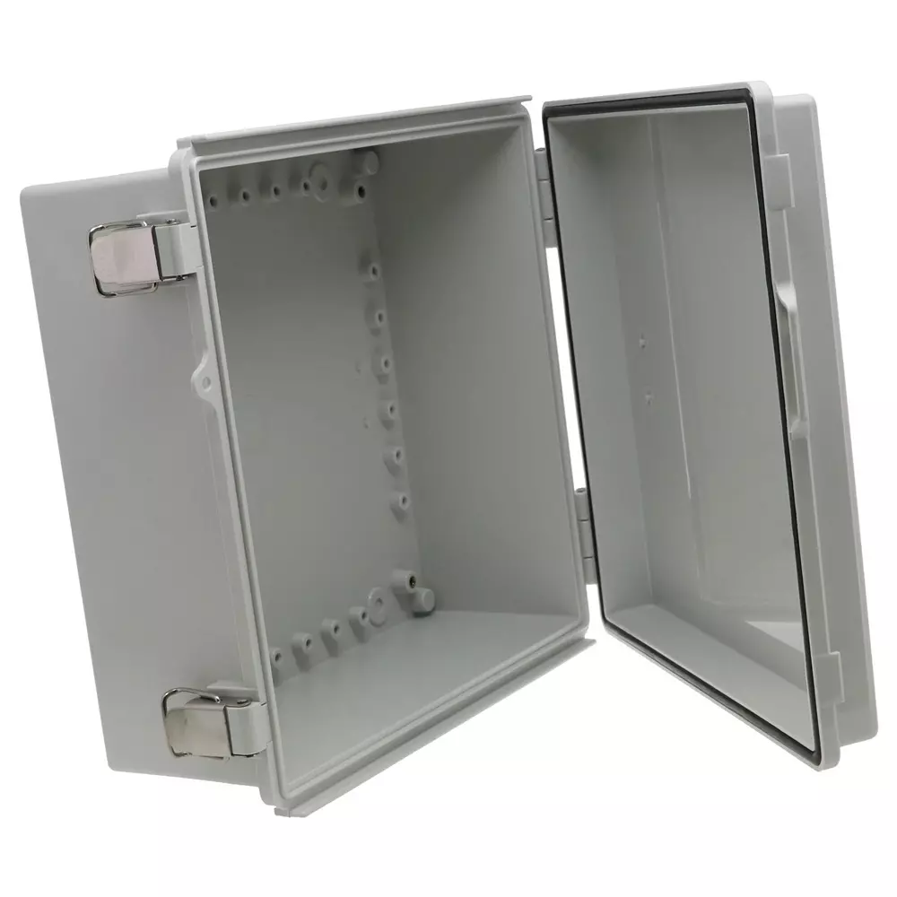 BUD INDUSTRIES Enclosure, Multipurpose, Pc/Gfr, Gray, PTQ-11054
