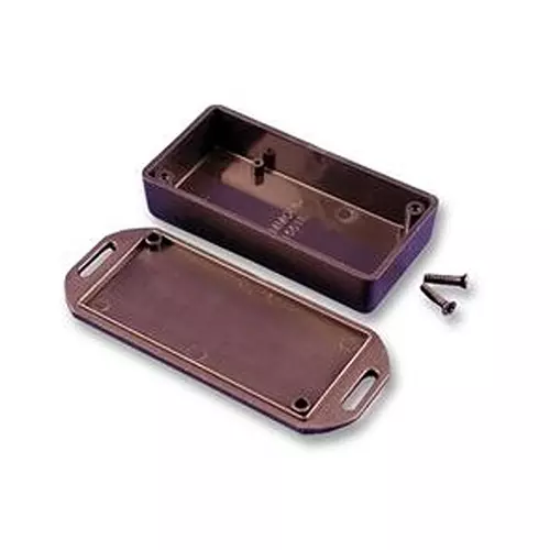 HAMMOND BOX, ABS, FLANGED, BLACK, 1551JFLBK