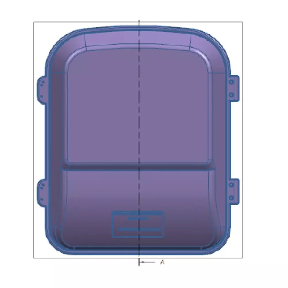 Techno Meters Polycarbonate Meter Box Three Phase 2-Way Connection with Locking Provision, TMCB 065 (TP BOX)