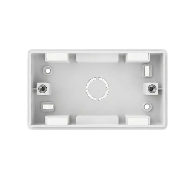 Goldmedal Curve Gang Box Surface Mounting 4 Module Silver for Commecial and Industrial Use, 90404