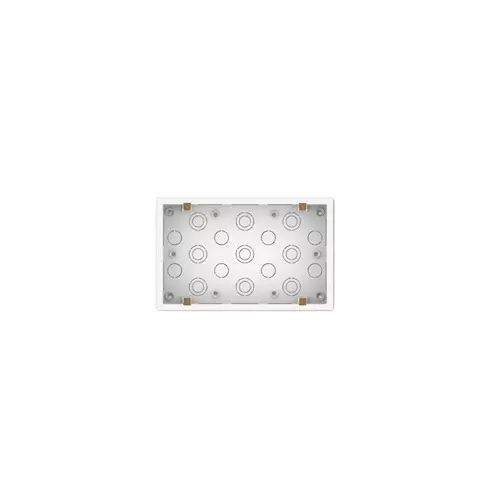 Goldmedal Curve Gang Box G-Surface Mounting 16 Module Silver for Commecial and Industrial Use, 101611