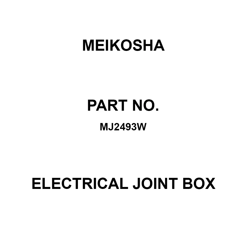 Meikosha Electrical Joint Box 300 V Rated Voltage 20 Amp Current, MJ2493W