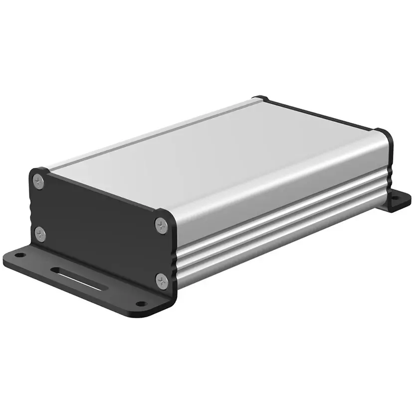 takachi-exf-series-aluminum-extrusion-case-with-flanged-feet-606x276x100-mm-silver-black-exf6-3-10sb