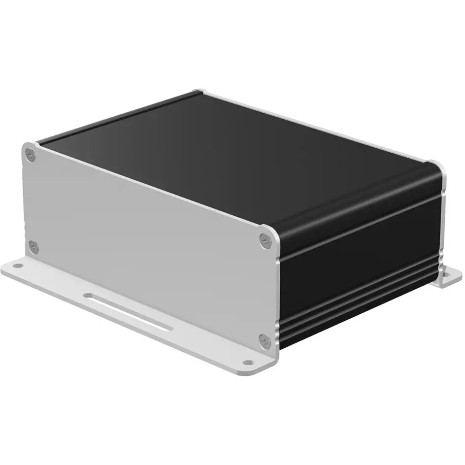 takachi-exf-series-aluminum-extrusion-case-with-flanged-feet-141x53x97-mm-black-silver-exf14-5-10bs