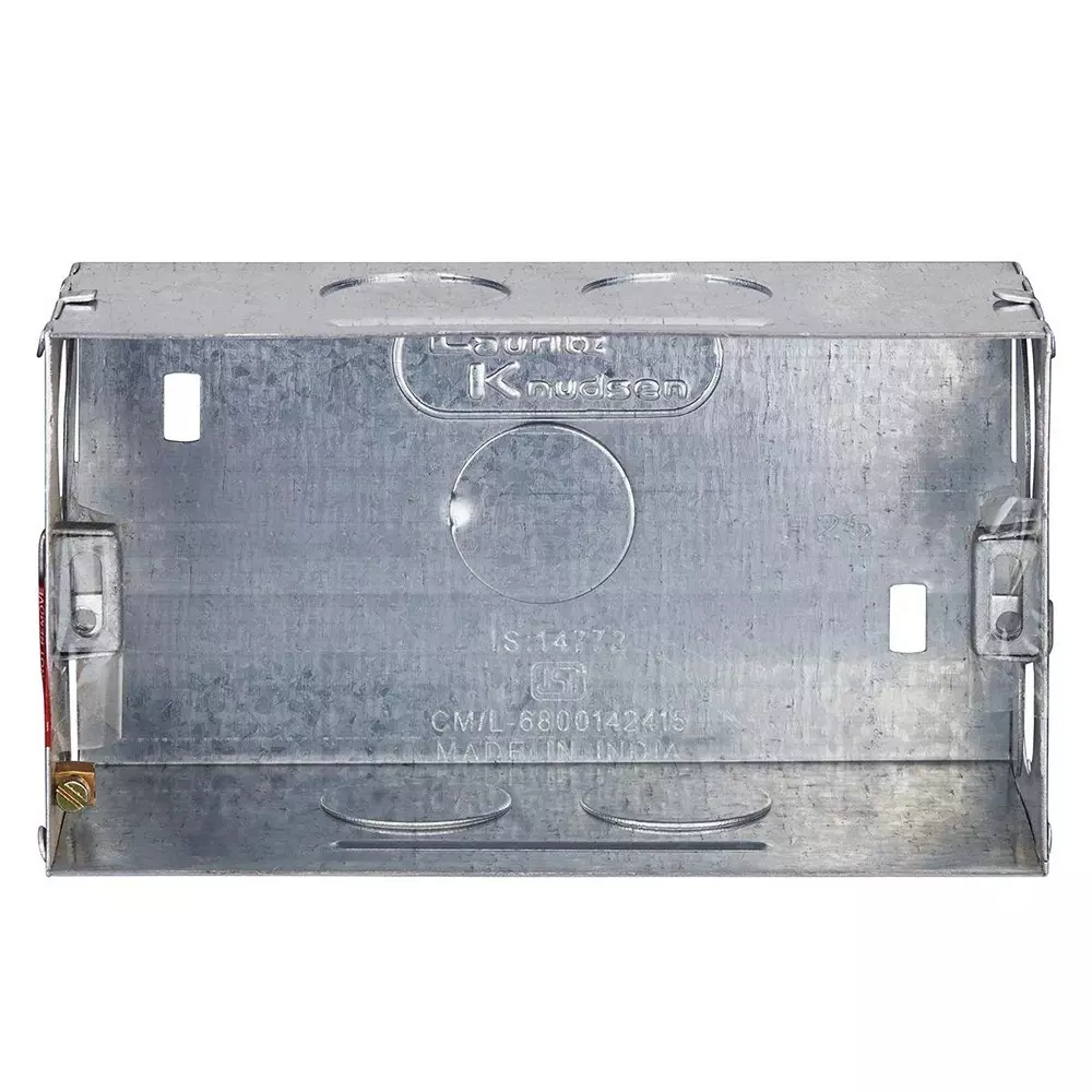 L&T [ Lauritz Knudsen ] Engem GI Metal Box 4 Modular 133 x 75 x 53 mm Size, CB93104WM00