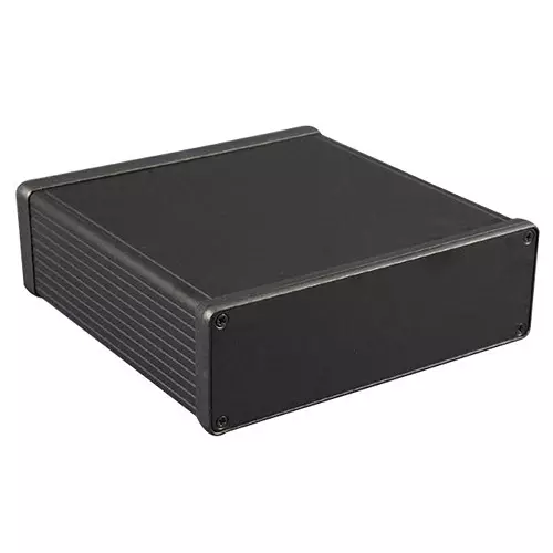 HAMMOND Metal Enclosures CASE, ALUMINIUM, 52X160X220MM, 1455T2201BK