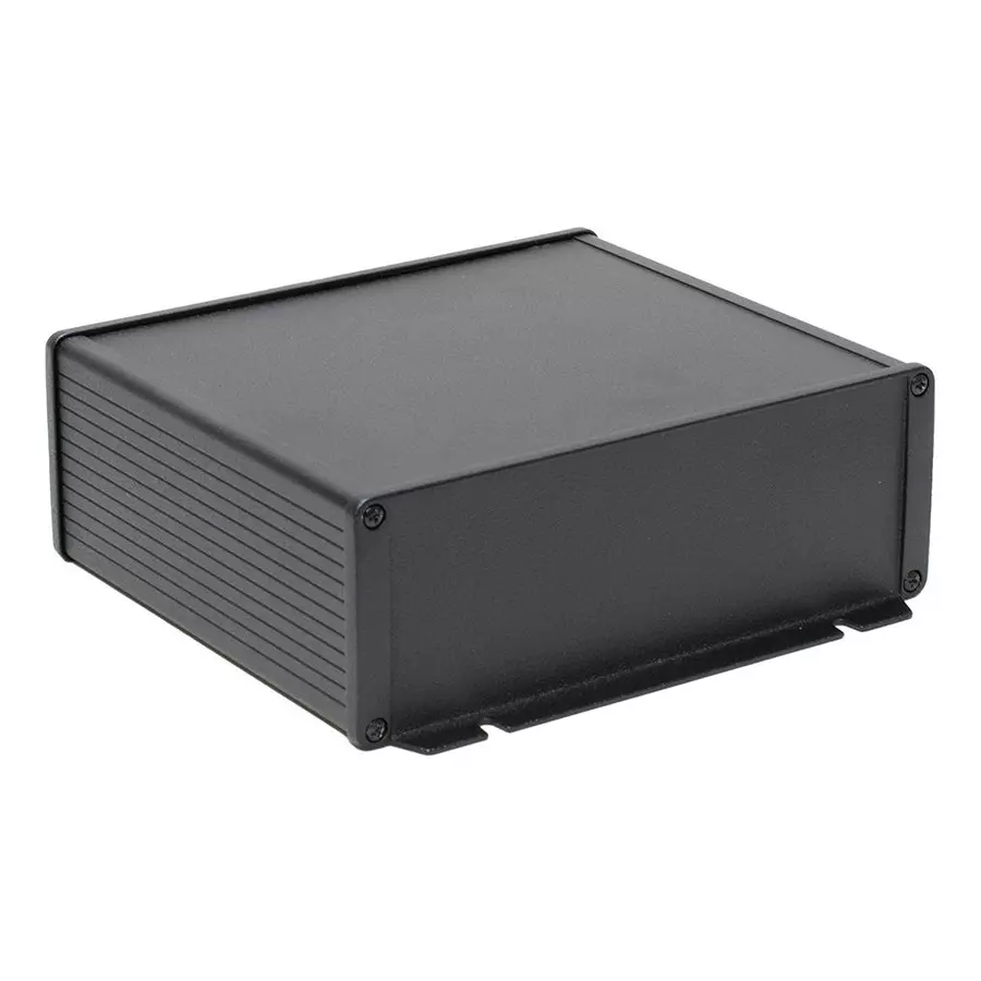 HAMMOND Metal Enclosures ENCLOSURE, MULTIPURPOSE, ALUMINIUM, BLK, 1457U1602BK.
