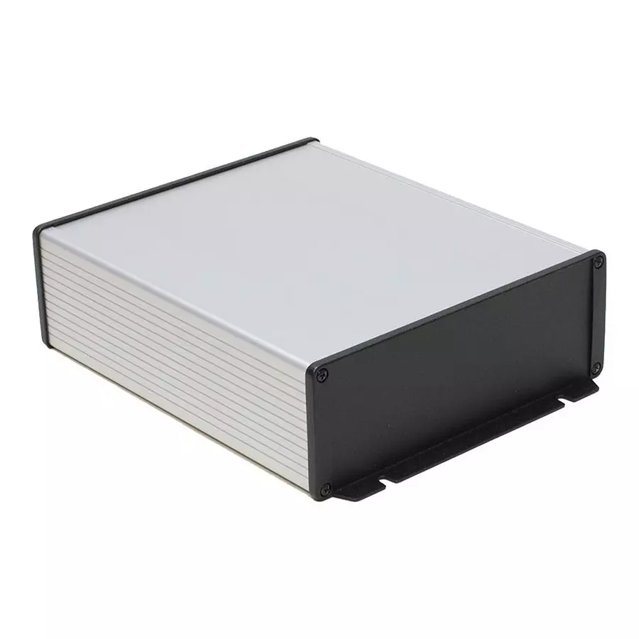 HAMMOND Metal Enclosures ENCLOSURE, EMI/RFI BOX, ALUMINIUM, CLEAR, 1457U2202E.