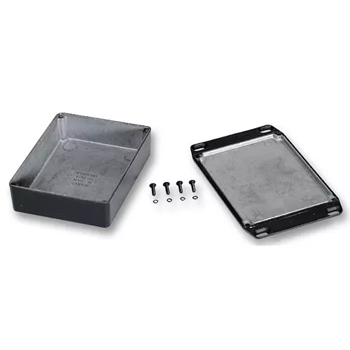 HAMMOND Metal Enclosures BOX, DIECAST, IP65, 187X187X67MM, 1590WFBK