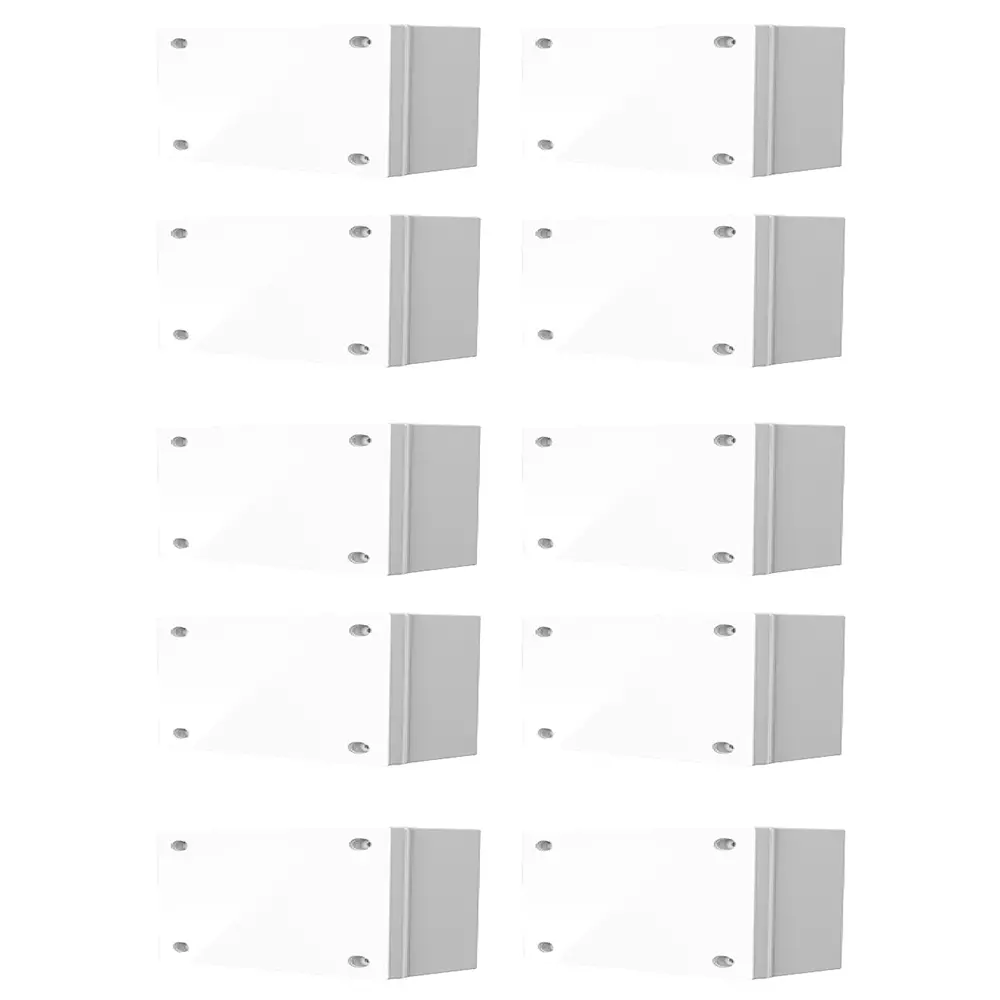 GENERIC Box for IoT Project 4x7x2 inch White PVC, BE10472-5 (Pack of 10 Pcs)