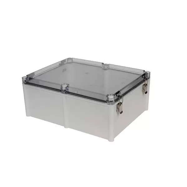 BUD INDUSTRIES Electrical Enclosure Polycarbonate (PC) Gray 430.02 mm (16.93 Inch) Length, PTH-22760-LC