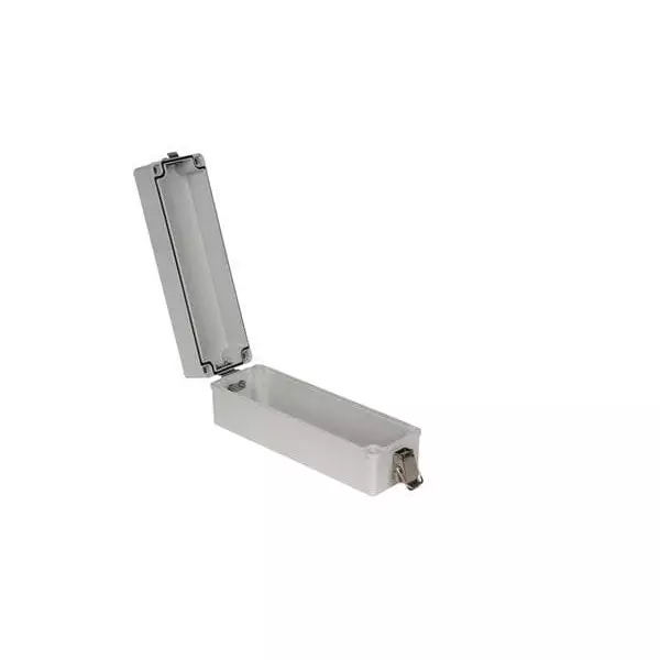 BUD INDUSTRIES Electrical Enclosure Polycarbonate (PC) Gray 249.94 mm (9.84 Inch) Length, PTH-22780-L