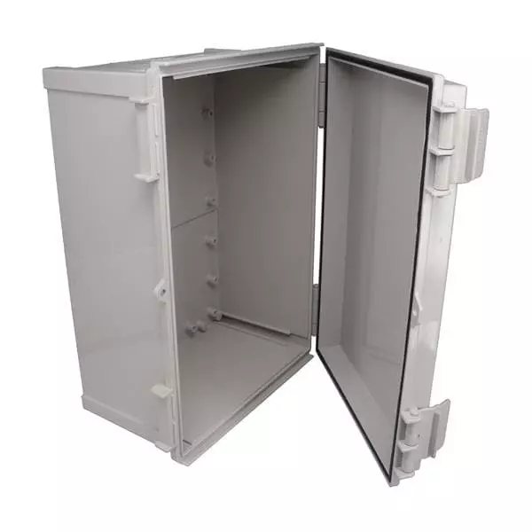 BUD INDUSTRIES Electrical Enclosure Acrylonitrile Butadiene Styrene (ABS) Gray 398.78 mm (15.7 Inch) Length, PTR-28491