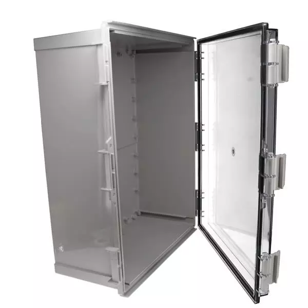 BUD INDUSTRIES Electrical Enclosure Acrylonitrile Butadiene Styrene (ABS) Gray 398.78 mm (15.7 Inch) Length, PTR-28495-C