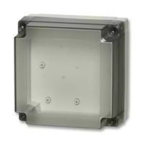 FIBOX Enclosure, Pc, Grey/Smoked Transparent, PC 125/100 HT ENCLOSURE