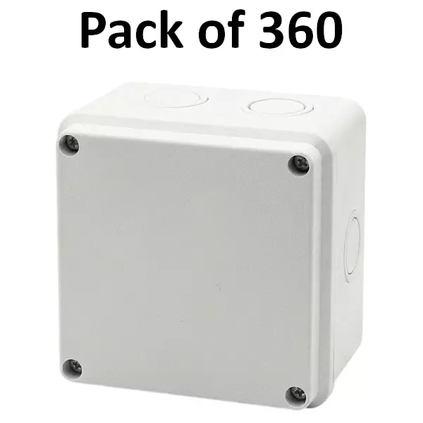 Elettro Camera Box White PP Body, Size 100x100x50 mm, ETCB-02 (Pack of 360)