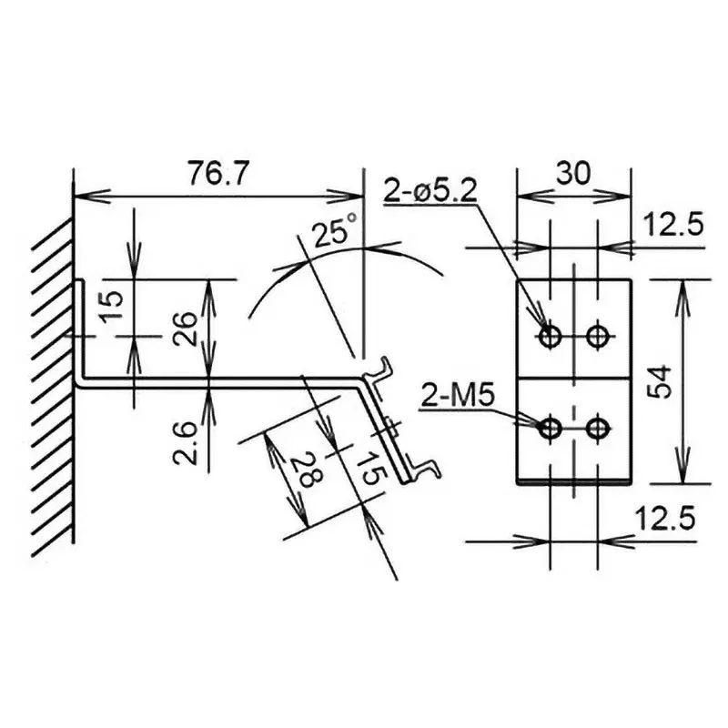 idec-rail-mounting-bracket-bns4pn10-pack-of-10-pcs