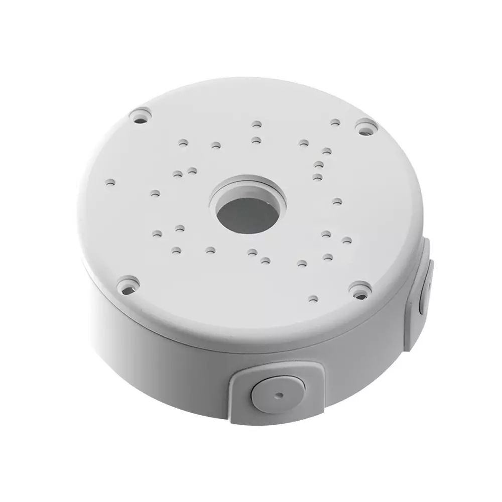 Shield Plus PVC Junction Box Surface Mount Round Waterproof 4.7x3 inch White - Imported (Pack of 100 Pcs)
