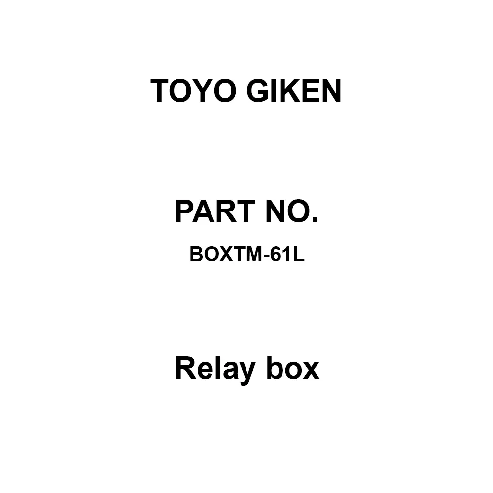 Toyo Giken Relay Box PBT 88.5×50×60 mm, BOXTM-61L