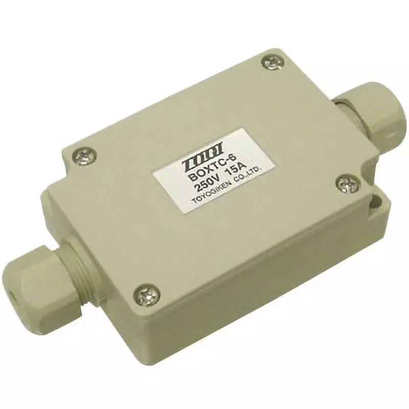 Toyo Giken BOX TC Series Nylon 6 & PBT with Glass AC/DC250 V 15 A 90×50×23.5 mm, BOXTC-6