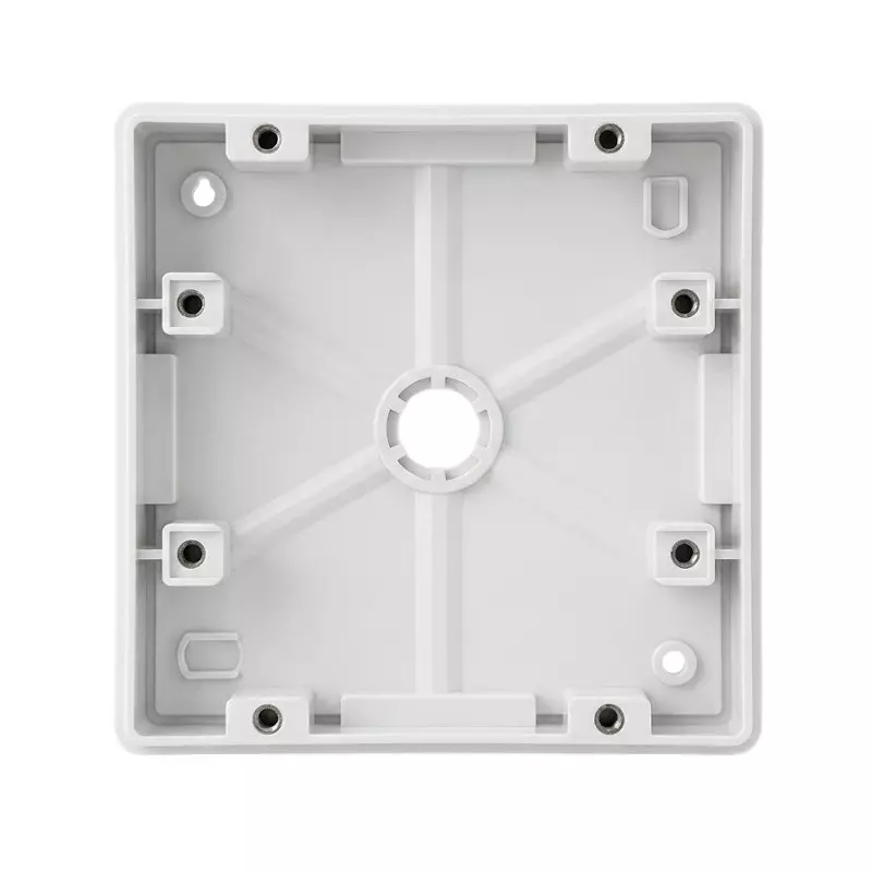 Goldmedal Curve Gang Box Surface Mounting 8 Module (Vertical) Silver for Commecial and Industrial Use, 98807