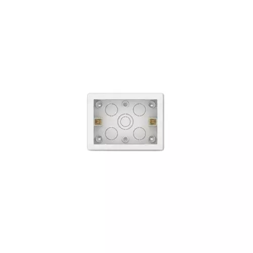 Goldmedal Curve Gang Box G-Surface Mounting 3 Module Silver for Commecial and Industrial Use, 100302