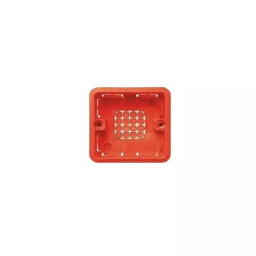Goldmedal Curve Gang Box Flush Mounting 1 & 2 Module Red for Commecial and Industrial Use, 80201