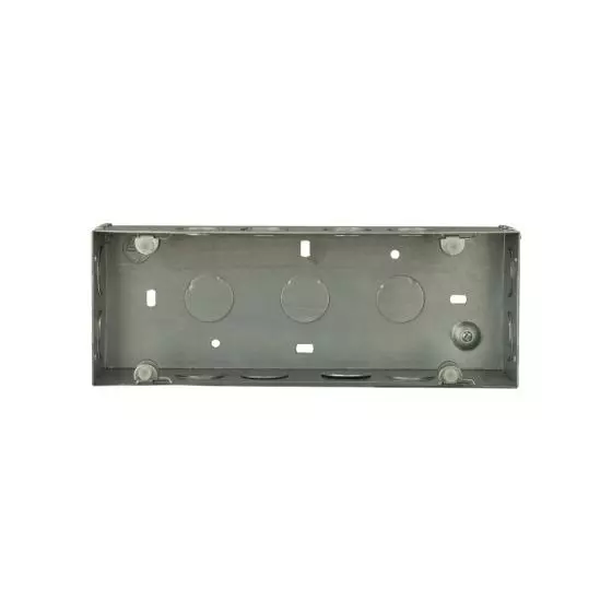 L&T [ Lauritz Knudsen ] Entice Horizontal GI Metal Box 8 Module 227 x 82 x 53 mm CB91108WM00