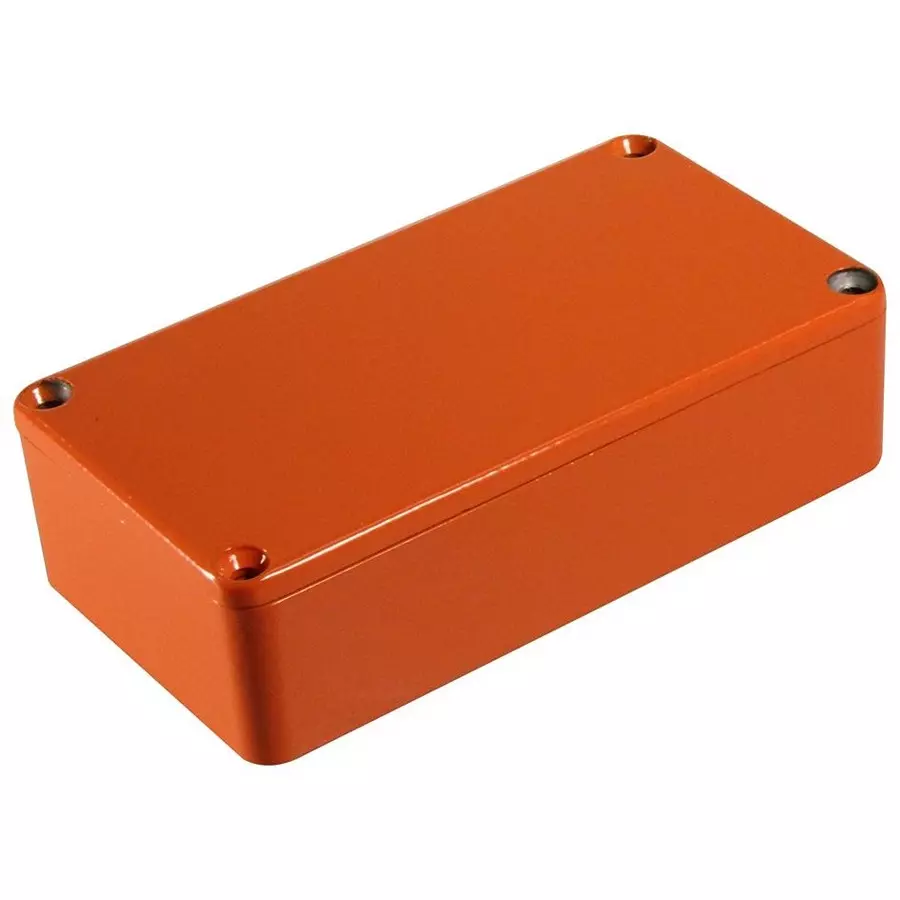 HAMMOND Metal Enclosures BOX, ORANGE, 31X60X112MM, 1590BOR