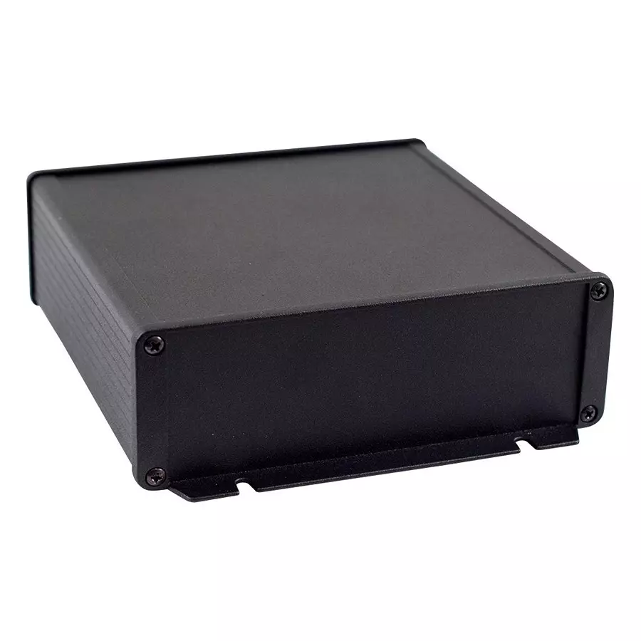 HAMMOND Metal Enclosures ENCLOSURE, WALL MOUNT, ALUM, BLACK, 1457T1602BK