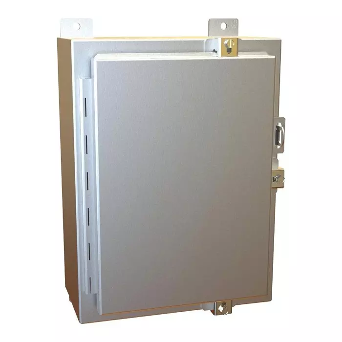 HAMMOND Metal Enclosures ENCLOSURE, WALL MNT, IP66, NATURAL, 1418N4ALB6