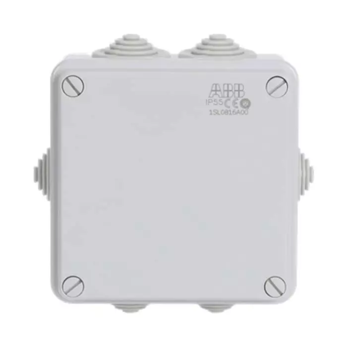 ABB Thermoplastic Junction Box, IP55, 100 x 100 x 50mm, ABB.SACE1SL0816A00