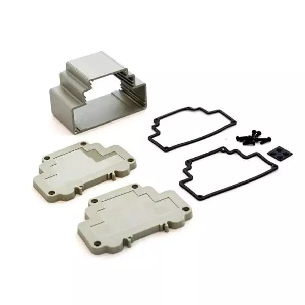 BUD INDUSTRIES Electrical Enclosure Aluminum Gray 98.30 mm (3.87 Inch) Length, DMX-4778-G