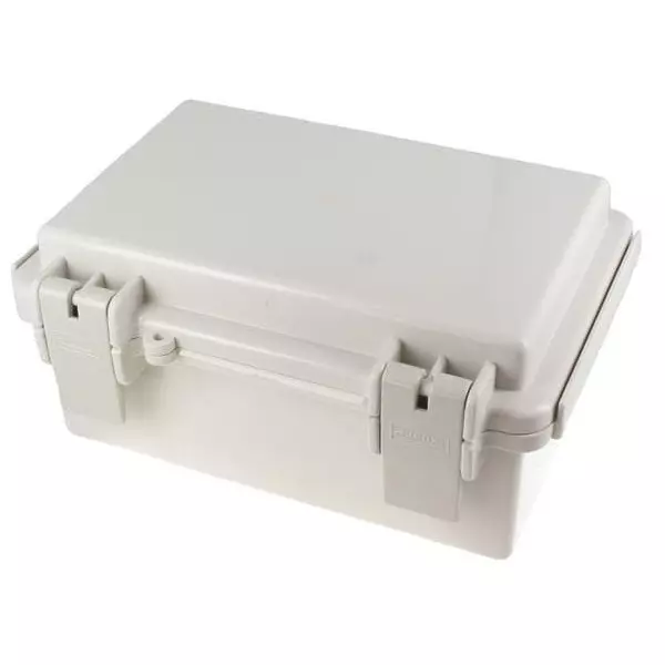 BUD INDUSTRIES Industrial Enclosure Polycarbonate (PC) Gray 734.06 mm (28.9 Inch) Length, NBF-32446
