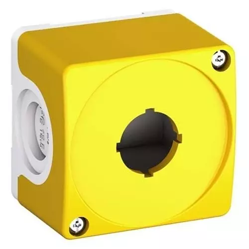 ABB Compact Emergency Stop Pushbuttons Enclosure Plastic Material Yellow, Light Gray, CEPY1-0
