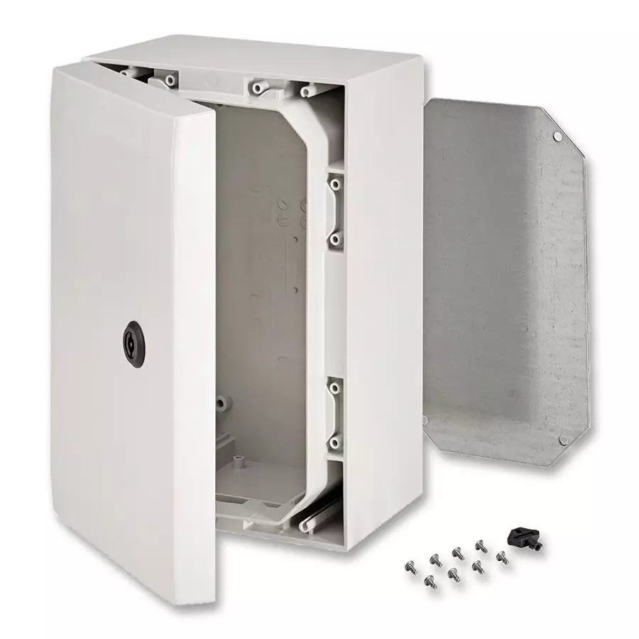 FIBOX Enclosure, Cabinet, Polycarbonate, Grey, ARCA 302015