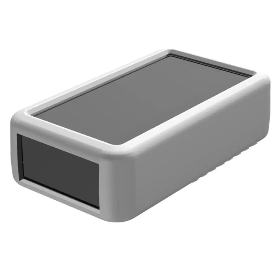 TAKACHI LCS Series Plastic Handheld Enclosure with Silicone Cover 141x81x40 mm Dark Gray / Light Gray, LCS135H-M2-DL