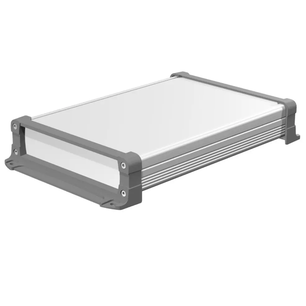 TAKACHI EXEF Series Flanged EMC Shield Aluminum Enclosure 240x65x350 mm External Dimension, EXEF24-7-35SG