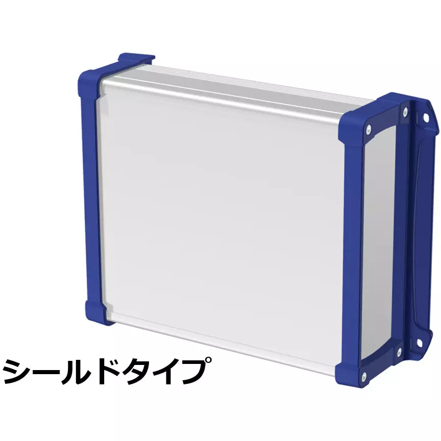 takachi-exef-series-flanged-emc-shield-aluminum-enclosure-240x90x290-mm-external-dimension-silver-navy-exef24-9-29sn