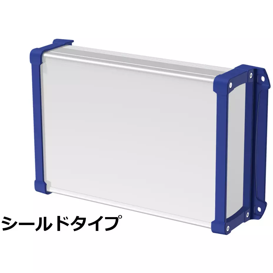 takachi-exef-series-flanged-emc-shield-aluminum-enclosure-240x90x350-mm-external-dimension-silver-navy-exef24-9-35sn