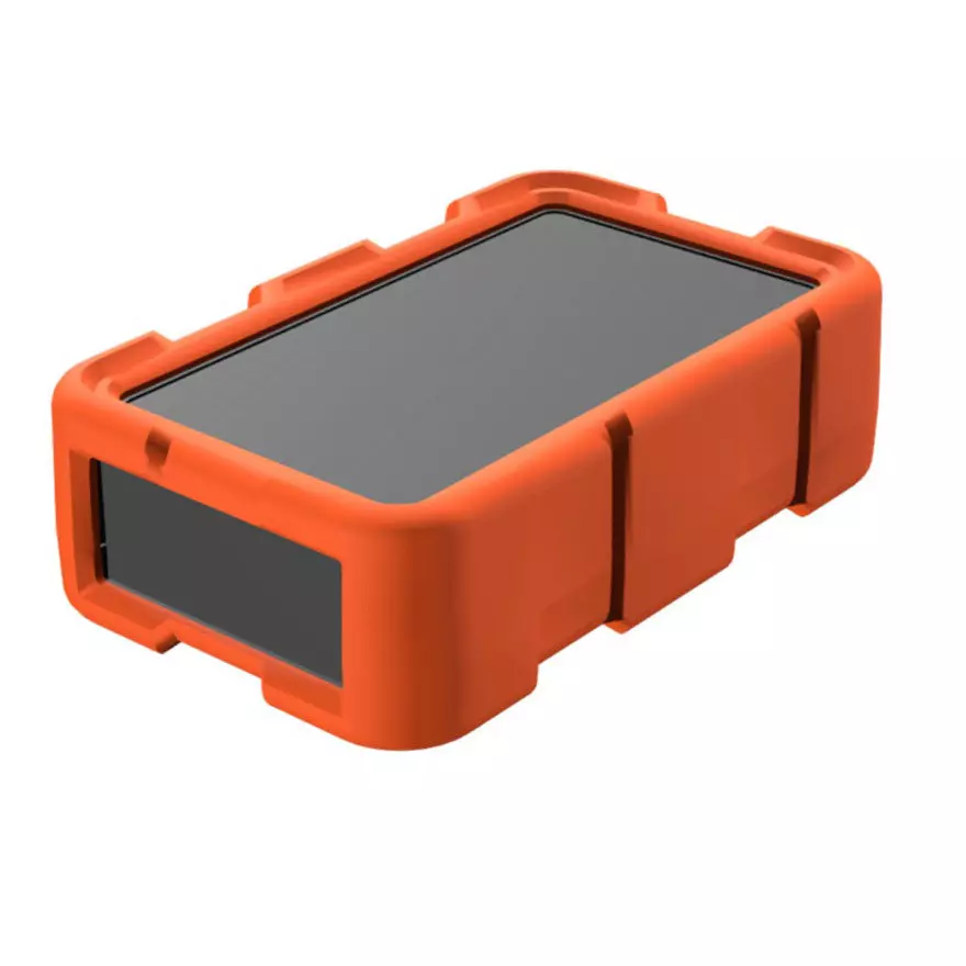 TAKACHI LCT Series Plastic Case with Shock-Resistant Silicone Cover 36.5x121.9x76 mm, LCT115H-F3-DO