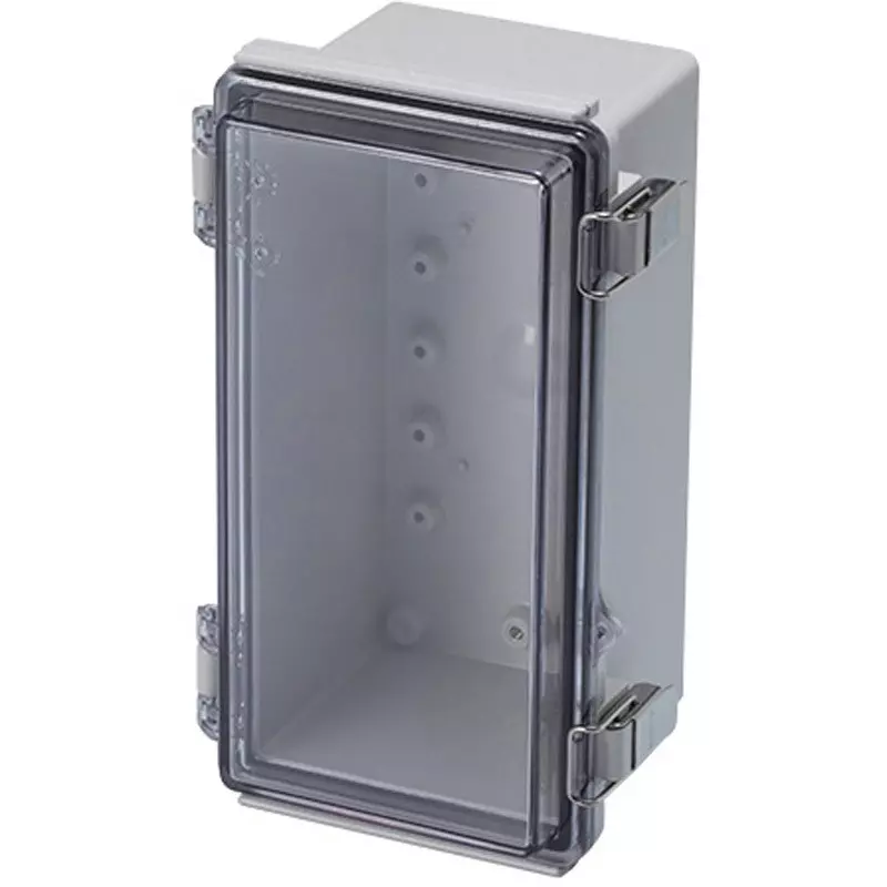 TAKACHI BCAP Series Latch-Hinged Plastic Box T Type 100x210x110 mm, BCAP112110T