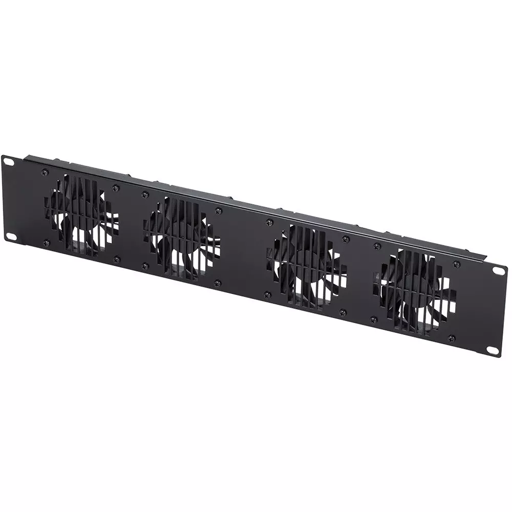 TAKACHI Eia Rack Panel with Fan Motor 2 U Standard DC-12 Input Voltage Dc Straight Plug Input Terminals, HSP-88PB