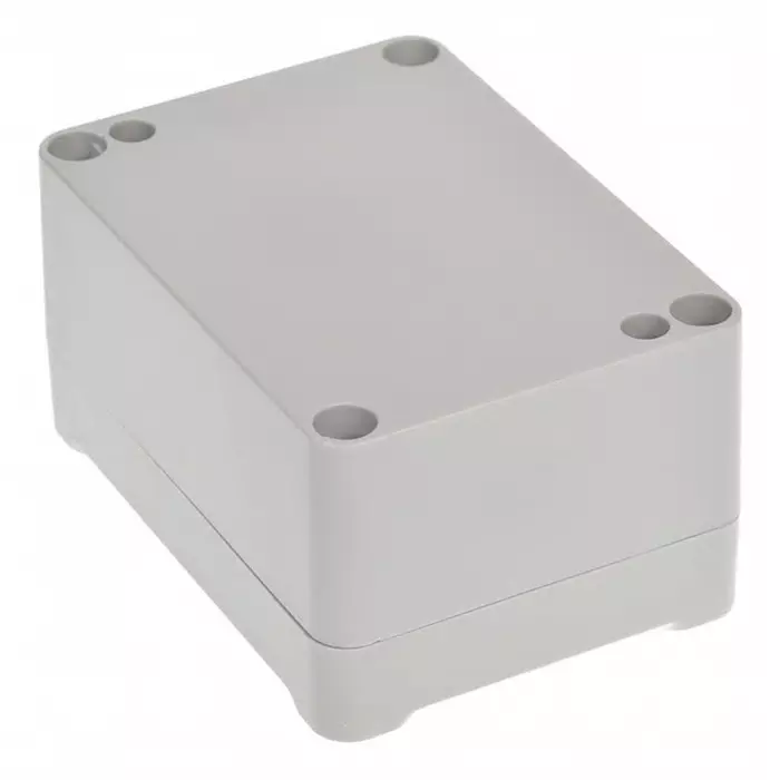 RS PRO Grey ABS Enclosure, IP67, IK09, Grey Lid, 70 x 50 x 36.75 mm Model No 1862268